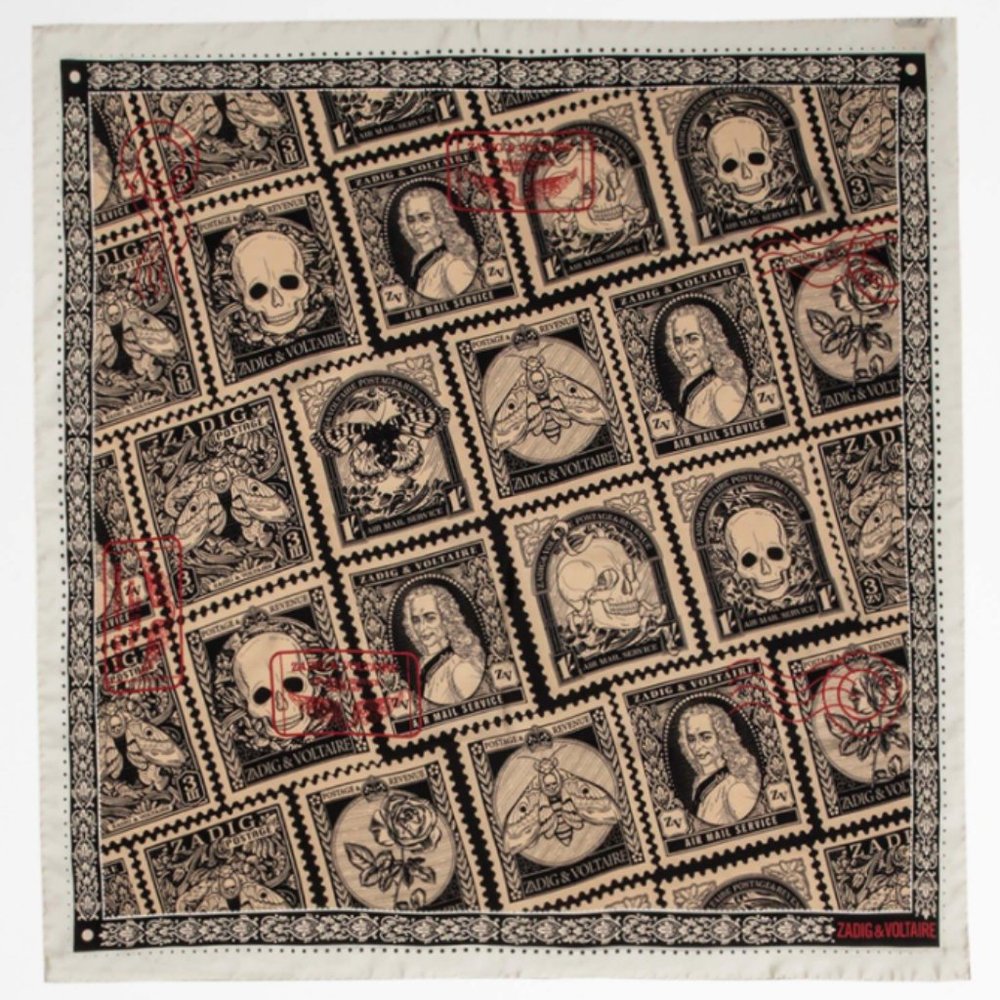 Zadig & Voltaire  Lotty Stamp Scarf